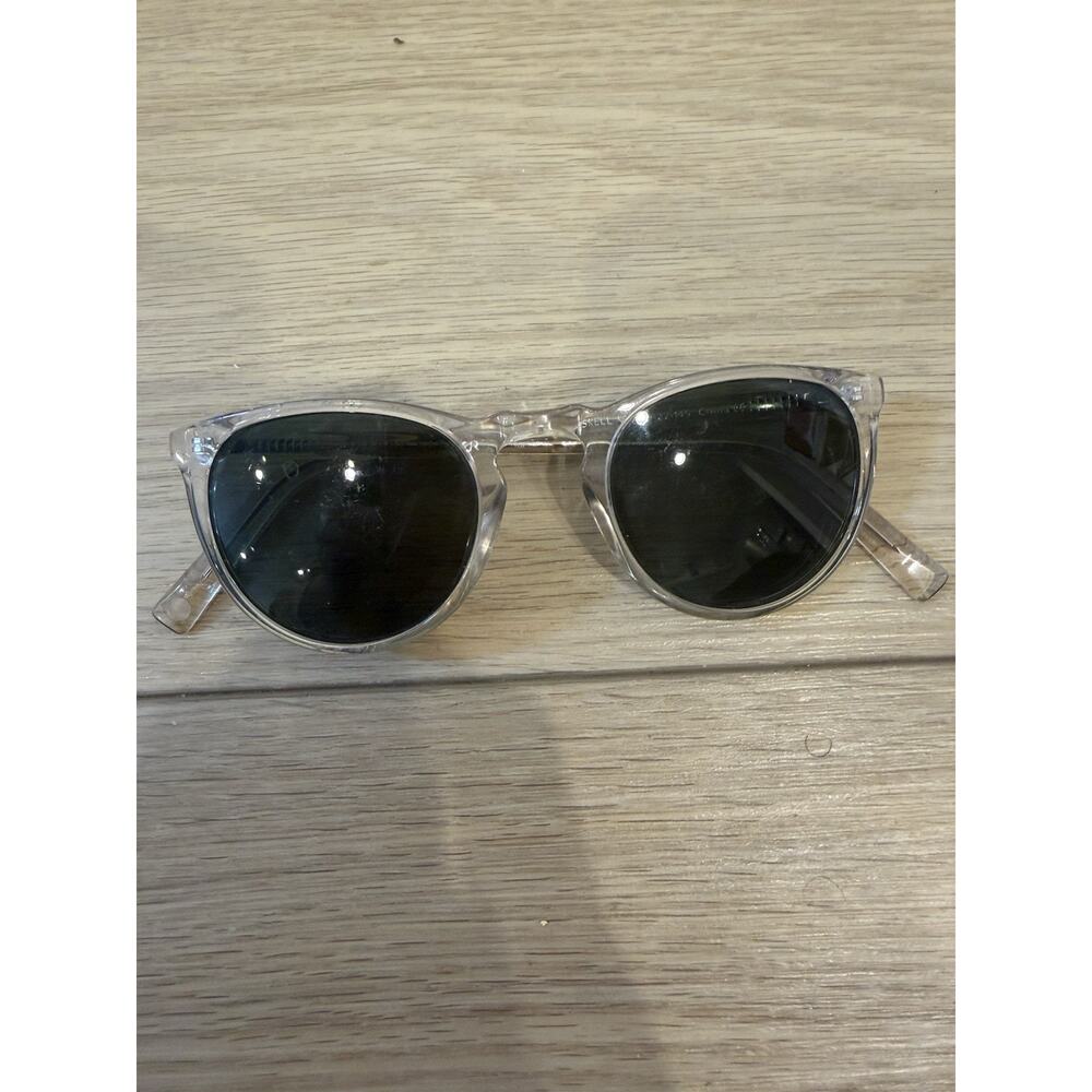 Warby Parker Haskell 500 Clear Crystal Unisex Sunglasses 49-22 145
